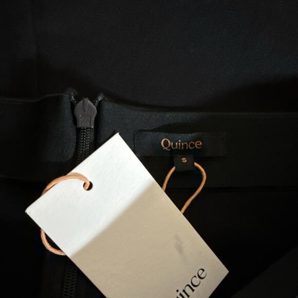 Quince NWT Black Ultra-Stretch Ponte Pencil Skirt Women’s Size Small - Picture 7 of 9